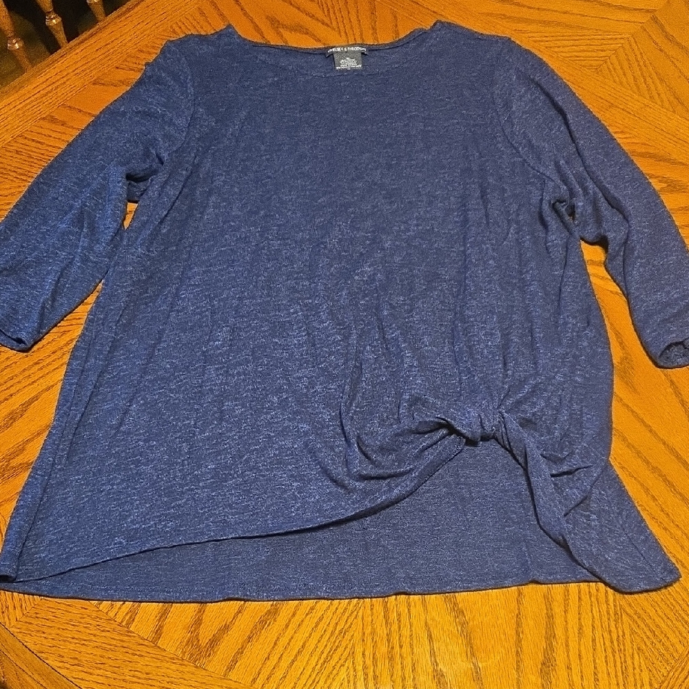 Chelsea & Theodore Navy Blue Women's Blouse